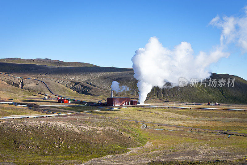 冰岛Myvatn Krafla地热发电厂